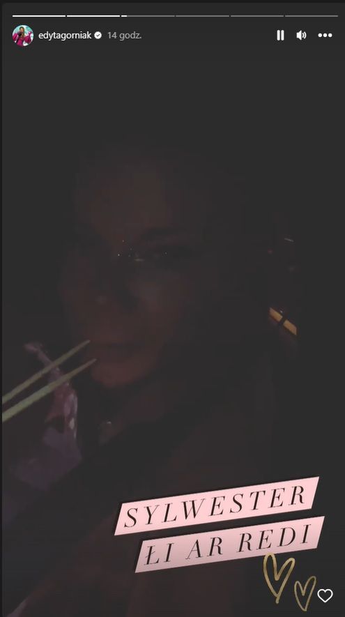 Edyta Górniak je w samochodzie