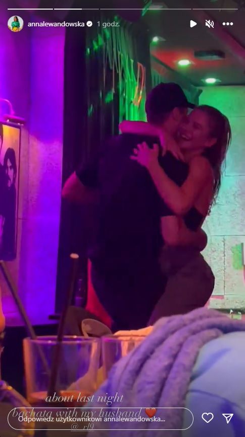 Anna i Robert Lewandowscy tańczą bachatę