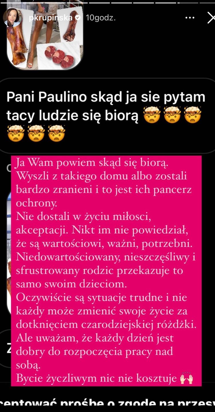 Paulina Krupińska odpowiada na krytykę fanki