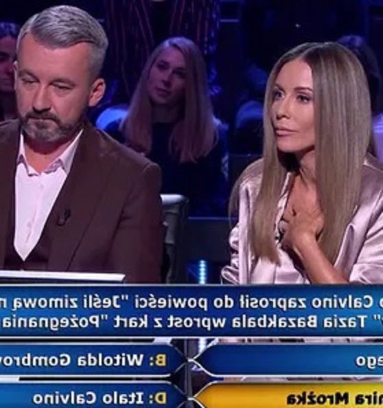 Małgorzata Rozenek i Krzysztof Skórzyński w "Milionerach"