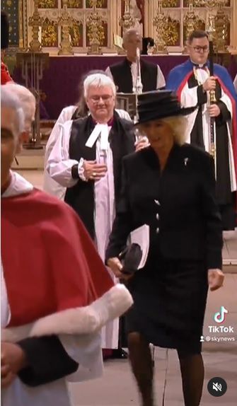 Królowa małżonka Camilla - screen Sky News