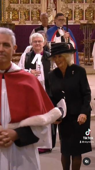 Królowa małżonka Camilla - screen Sky News