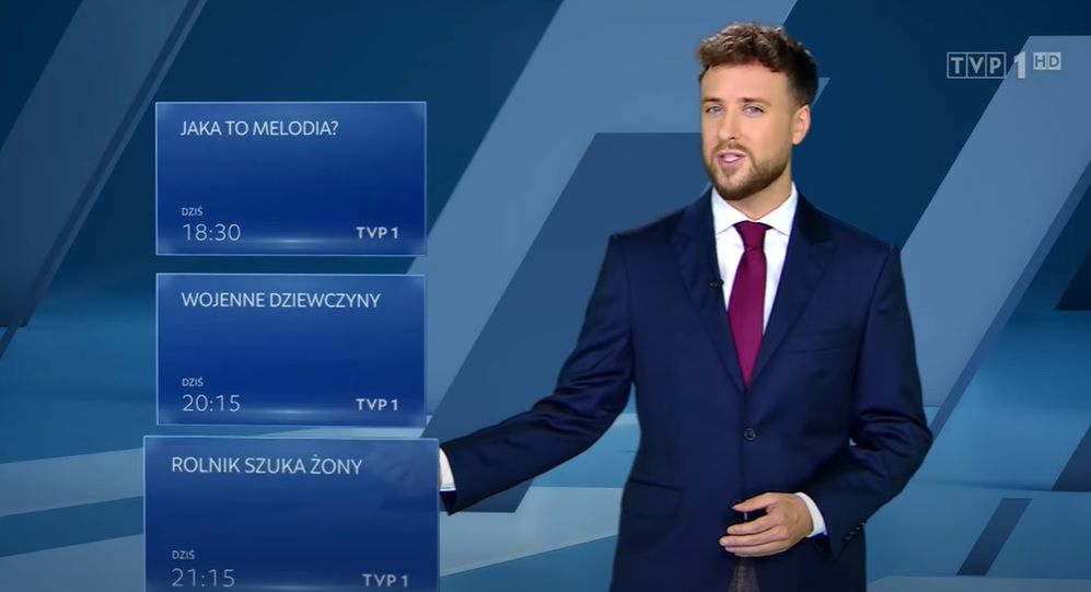 Studio prezenterskie z Olkiem Sikorą