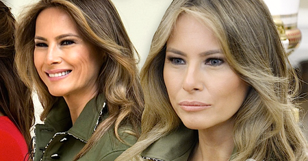 Najnowsza stylizacja Melanii Trump podzieliła internautów. First Lady w militarnej kreacji za 12 tysięcy złotych