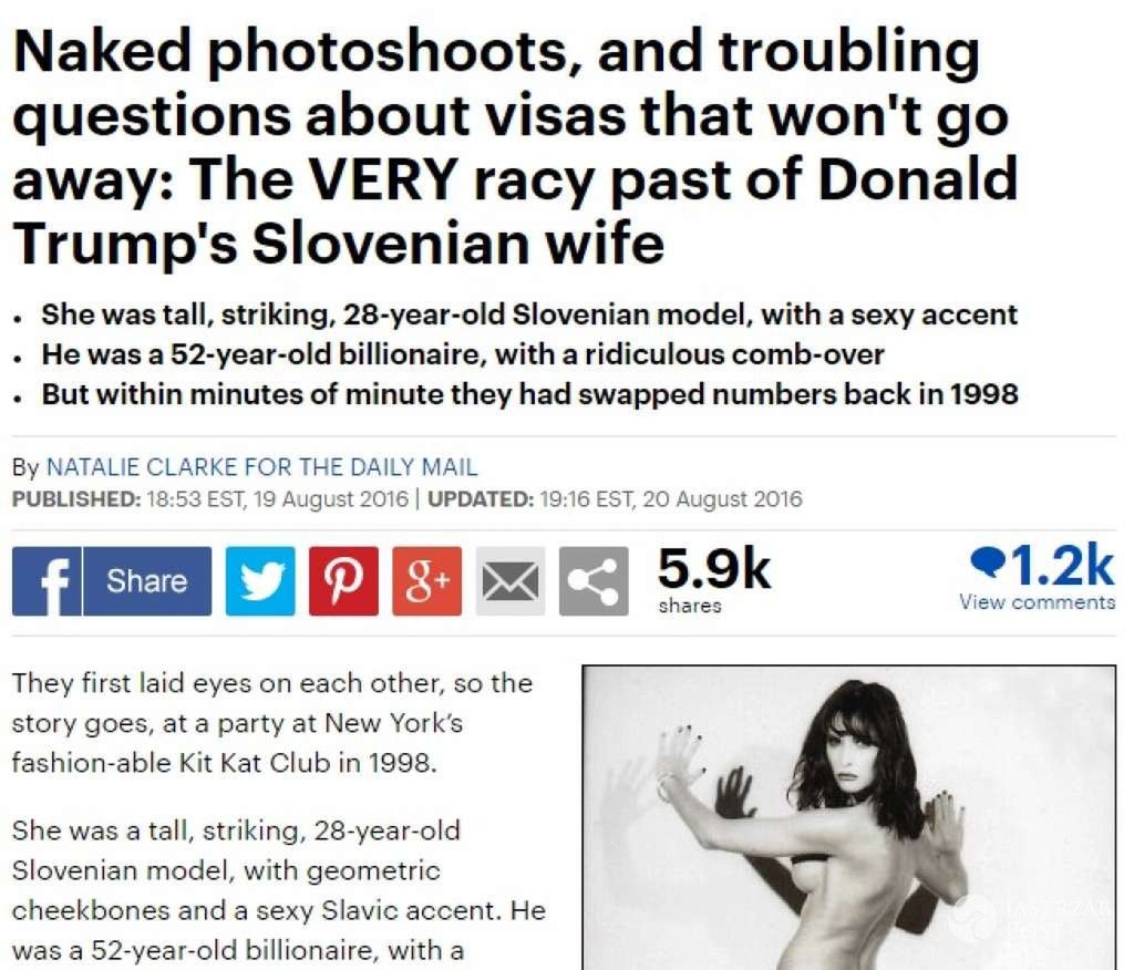 Melania Trump wygrała z Daily Mail