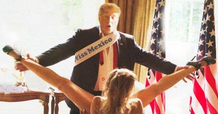 Trump "zabawia się" z Miss Meksyku. Prezydent-elekt zemści się za ten fotomontaż?