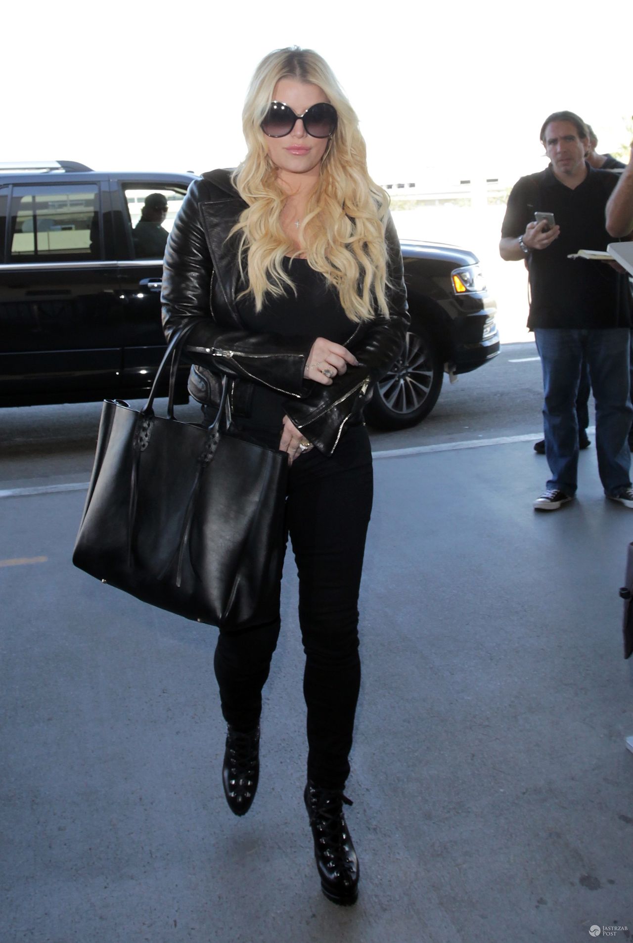 Jessica Simpson na lotnisku