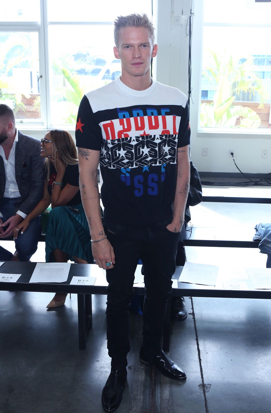 NEW YORK, NY - SEPT 07: Australian musician Cody Simpson poses during the Romeo Hunt Spring/Summer 2020 collection show as part of New York Fashion Week at Pier 59 Studios on September 8, 2019 in New York City. (Photo by Sean Drakes/Getty Images) 