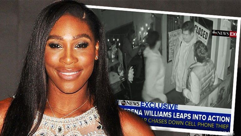 Serena Williams rzuciła się w pogoń za złodziejem