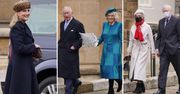 Rodzina królewska pojawiła się na mszy świętej. Całe show skradła Camilla. A jak zaprezentowali się Kate i William?