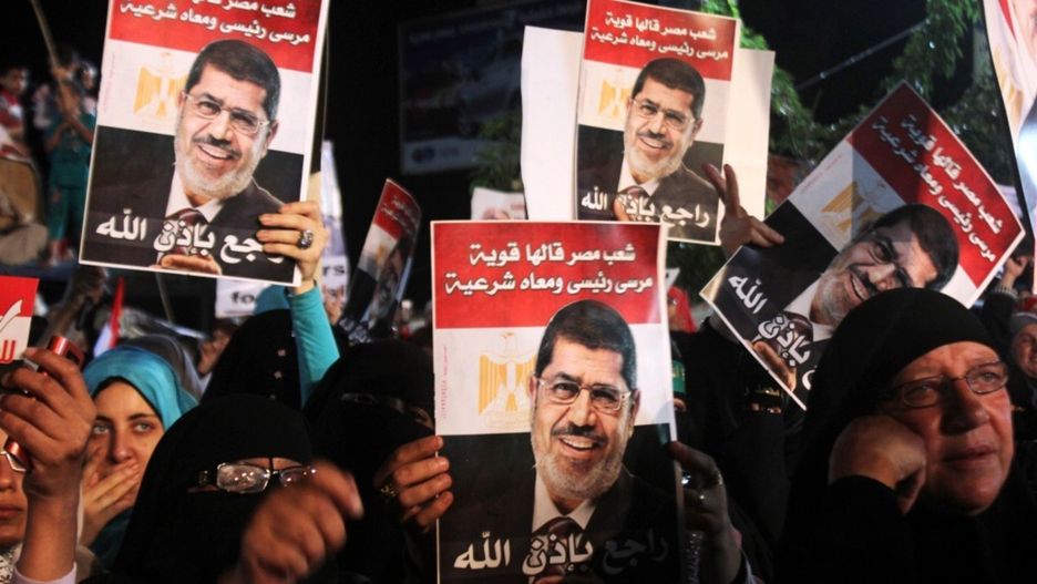 Manifestacja zwolenników Mohammeda Mursiego.