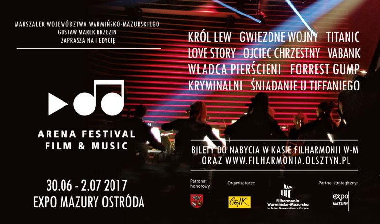 Arena Festival Film & Music w Ostródzie. Trzy dni święta muzyki filmowej