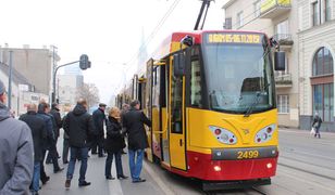 Zderzenie tramwajów przy Wróblewskiego w Łodzi. Osiem osób rannych