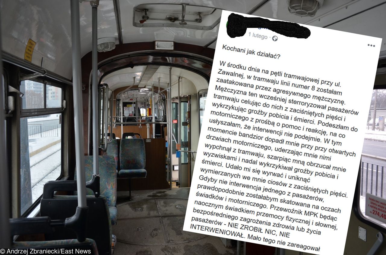 Została zaatakowana w tramwaju. Dyrekcja MPK się tłumaczy