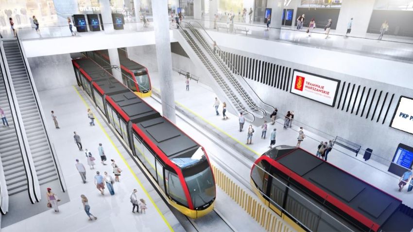 Wizualizacja tunelu pod stacją Warszawa Zachodnia 