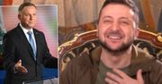 Jedno pytanie o Andrzeja Dudę, a Wołodymyr Zełenski wybuchnął śmiechem. Takiej odpowiedzi prezydenta Ukrainy nikt się nie spodziewał
