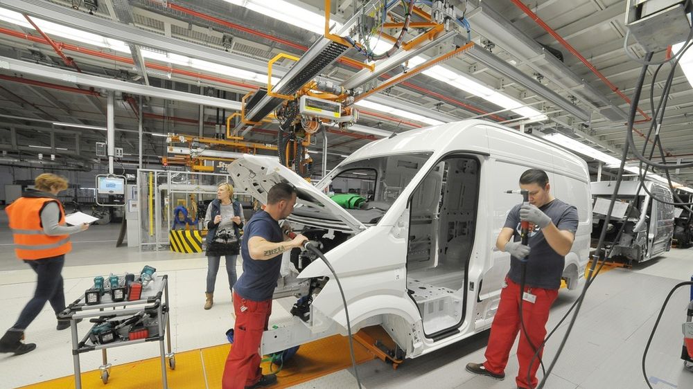 Polska fabryka Volkswagena, produkująca auta dostawcze.