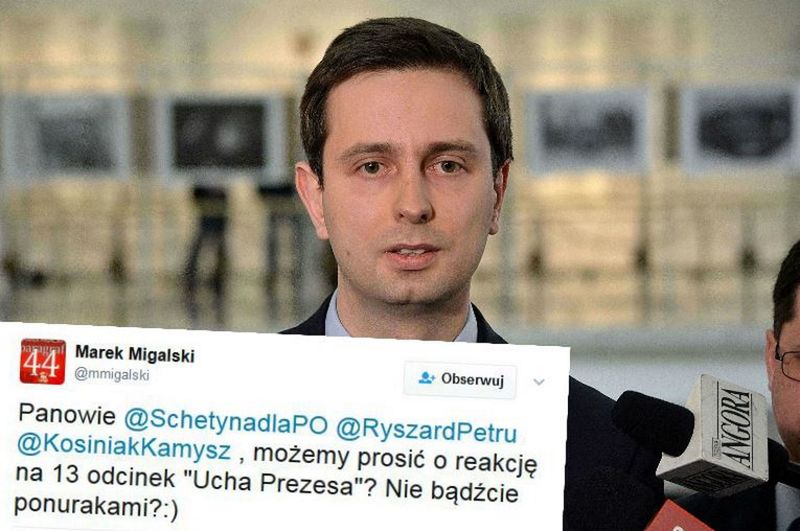 Migalski zaczepił polityków opozycji ws. "Ucha prezesa". Tym wpisem lider PSL zdobył uznanie internautów