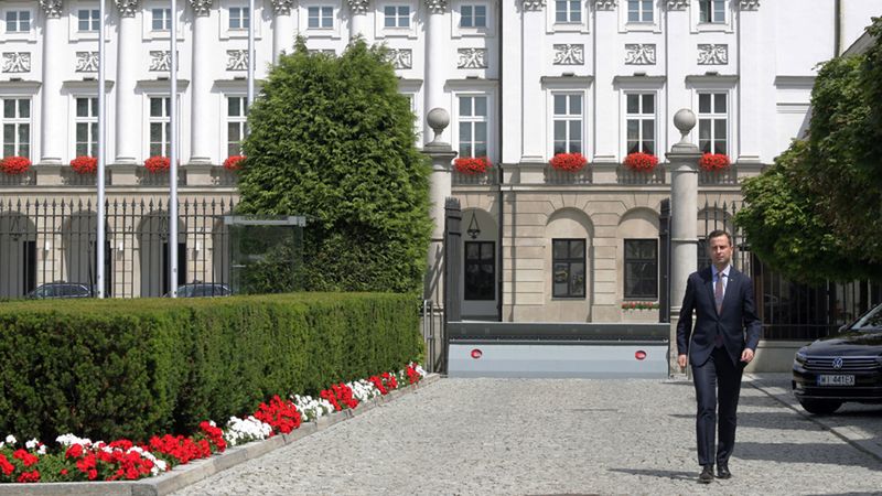 Władysław Kosiniak-Kamysz opuszcza Pałac Prezydencki po rozmowie z prezydentem