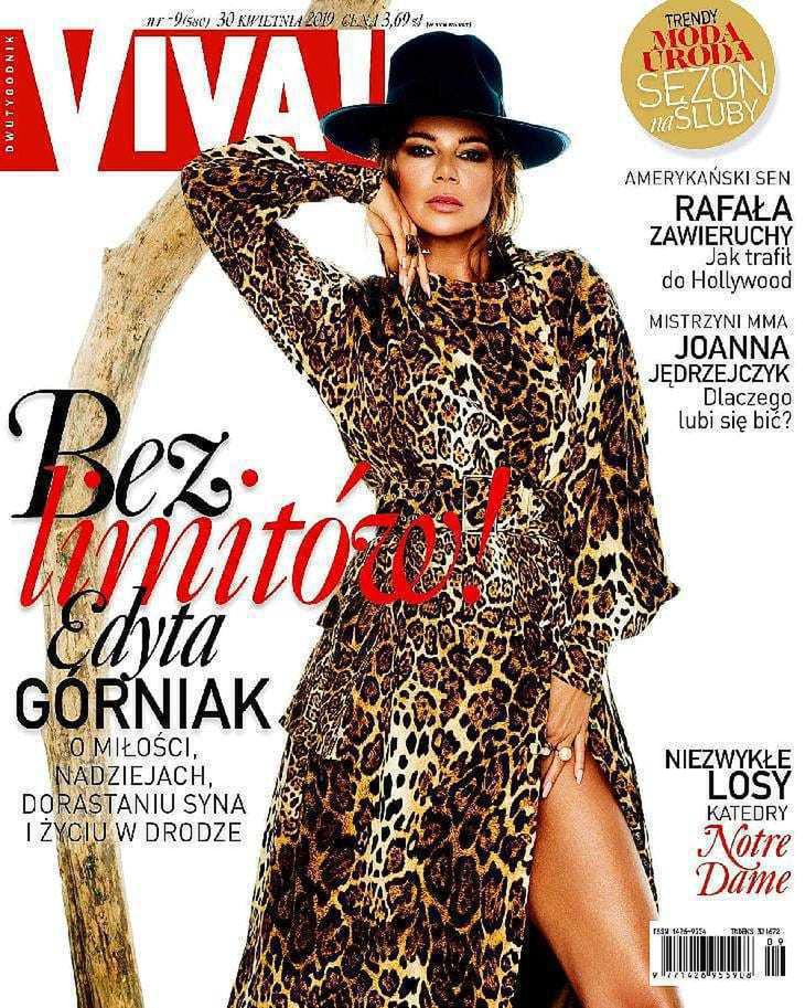 Edyta Górniak na okładce magazynu Viva!