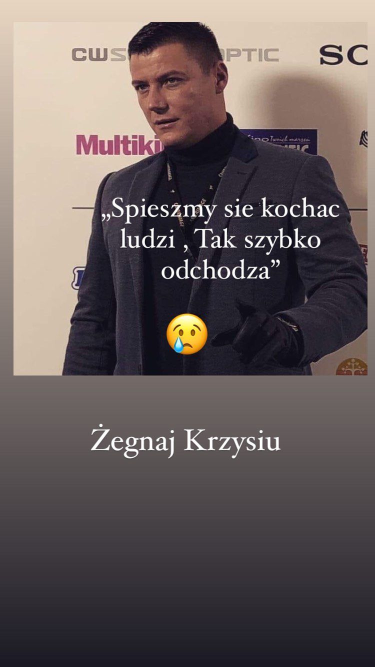 Jola Rutowicz żegna Krzysztofa Chromińskiego