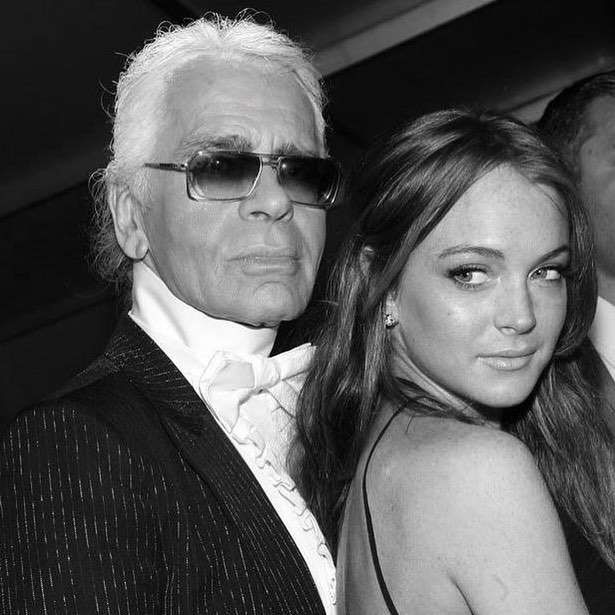 Lindsay Lohan pożegnała Karla Lagerfelda