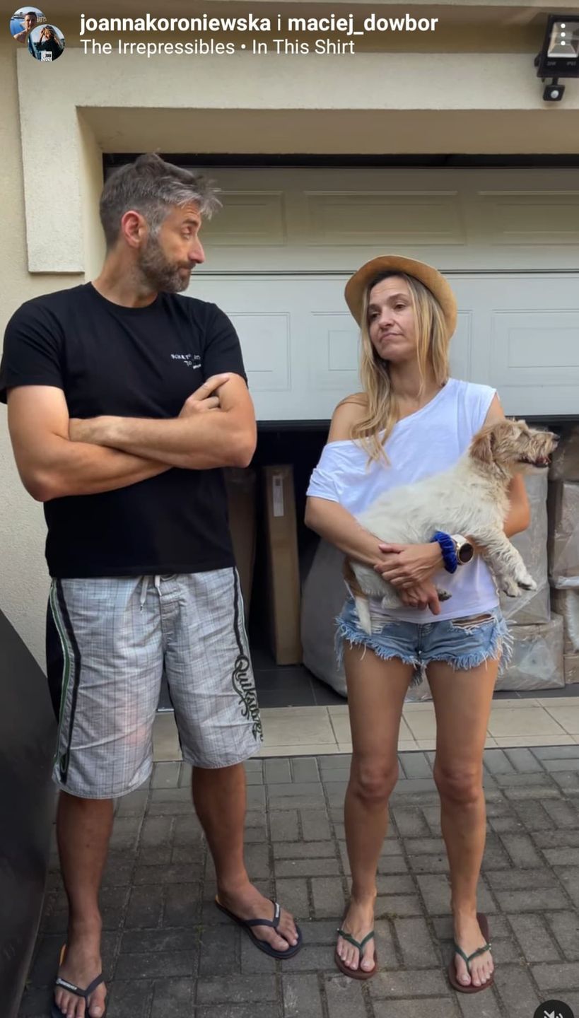 Joanna Koroniewska, Maciej Dowbor o wprowadzeniu się do nowego mieszkania
