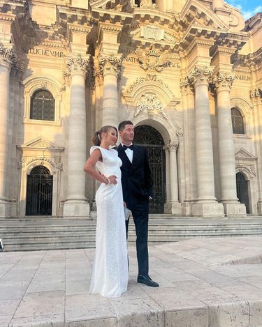 Ania i Robert Lewandowscy na pokazie D&G