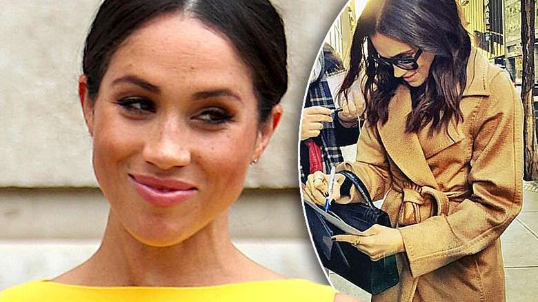 Meghan Markle autografy