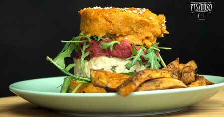 Kolorowy burger w wersji fit