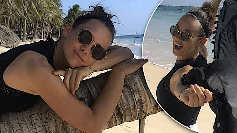 Kinga Rusin na plaży