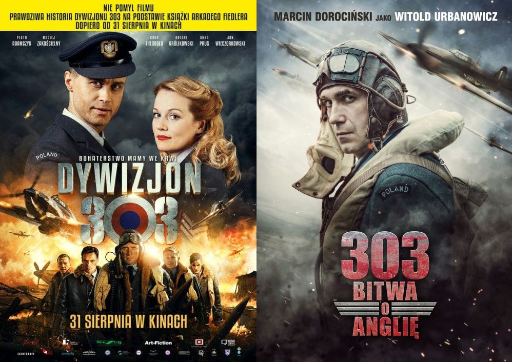 "303. Bitwa o Anglię" i "Dywizjon 303" w kinach w sierpniu. "Nie pomyl filmu"