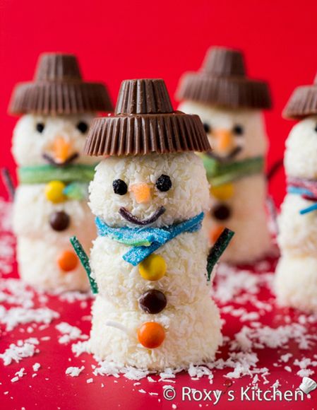 Homemade Raffaello Snowmen