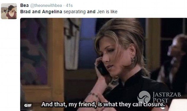 Jennifer Anniston: "I to się nazywa koniec!"