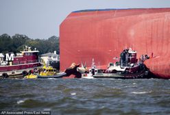 USA. Wideo z akcji ratunkowej na statku Golden Ray. Straż przybrzeżna uratowała resztę załogi