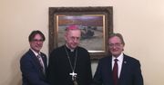 Statuetka Ignacego Jana Paderewskiego w darze dla Metropolity Poznańskiego JE ks. Arcybiskupa Stanisława Gądeckiego