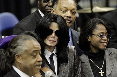 Michael Jackson na pogrzebie Jamesa Browna