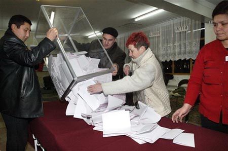 Blok prezydencki na drodze do zwycięstwa w wyborach w Kirgistanie