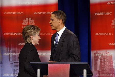 Obama i Clinton w New Hampshire idą łeb w łeb