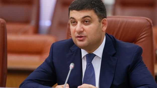 Premier Ukrainy Wołodymyr Hrojsman