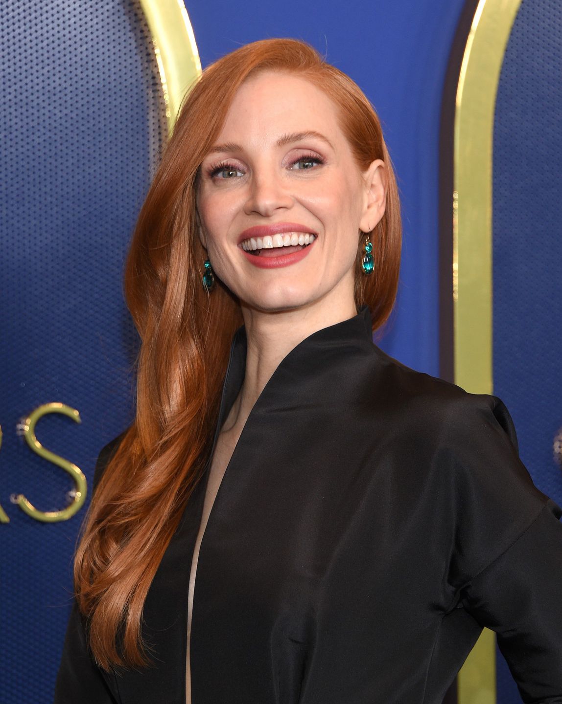 Jessica Chastain na tradycyjnym lunchu przed galą Oscary 2022 | fot. ONS