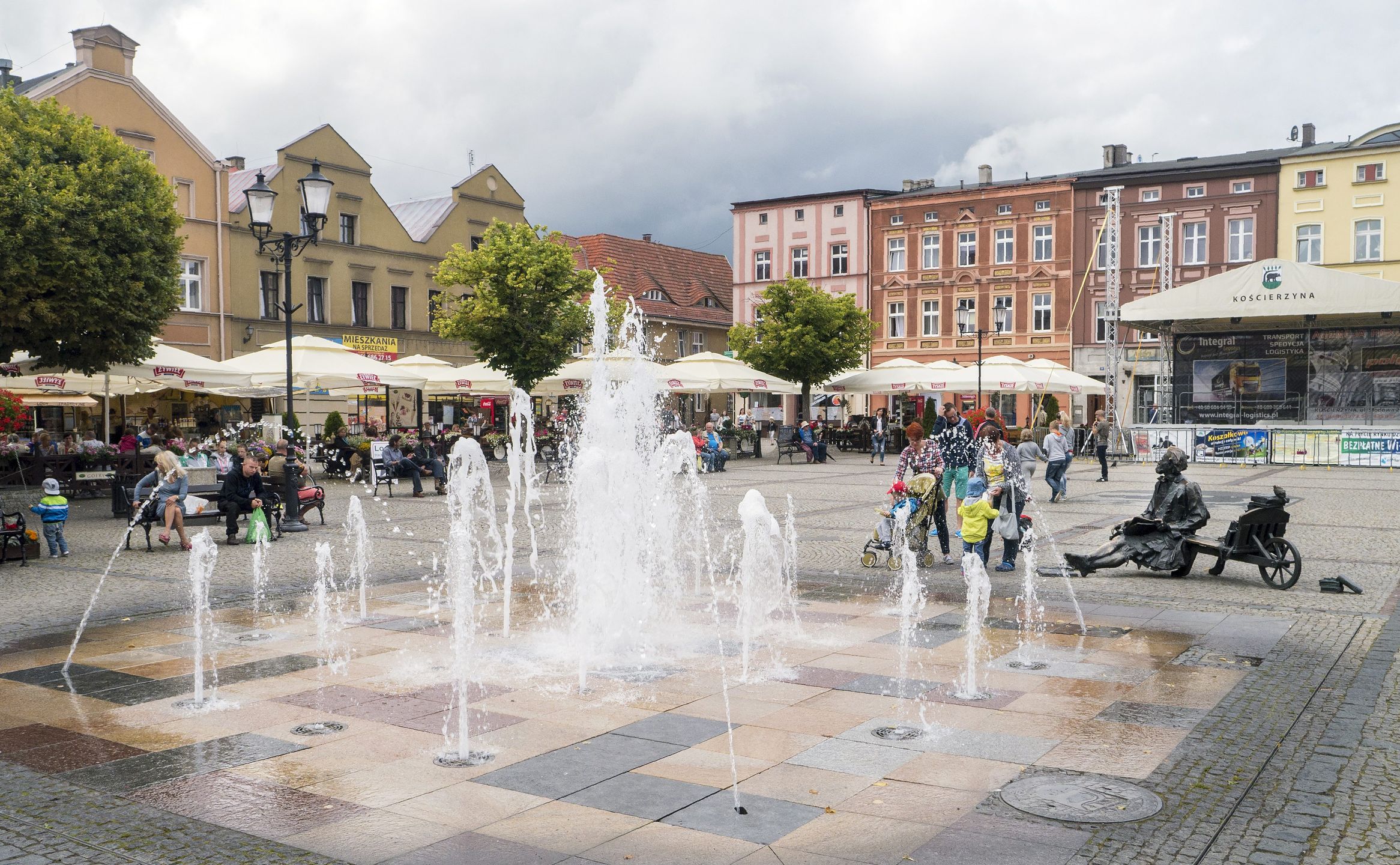 Rynek w Kościerzynie.