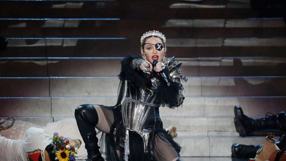 Madonna podczas finału Eurowizji 2019