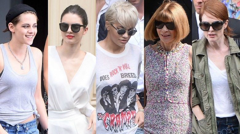 Gwiazdy po pokazie Chanel w Paryżu, fot. ONS