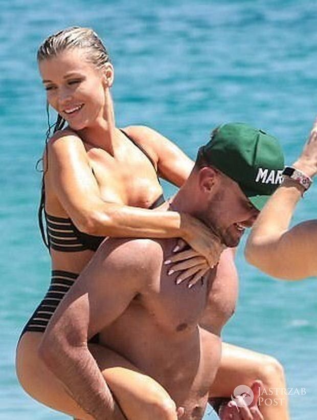 Joanna Krupa w obłednych strojach kąpielowych i Dawid Woliński na wakacjach w Mykonos gdzie przypadkowo spotkali Sarę Boruc i Marine Łuczenko