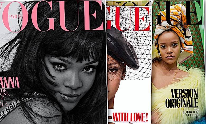 Rihanna Vogue trzy okładki