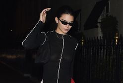 Kendall Jenner w prześwitującej bluzce. Nie założyła nawet stanika