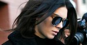 Kendall Jenner w za dużym kożuchu. Modelka ukryła się pod obszernym ubraniem