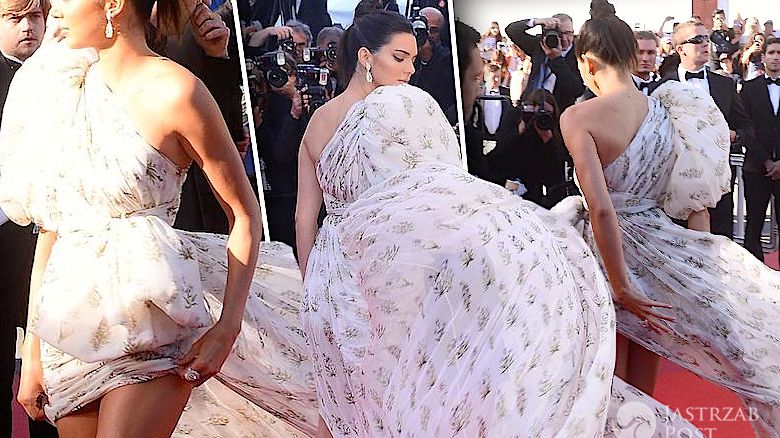Kendall Jenner w Cannes 2017 sukienka
