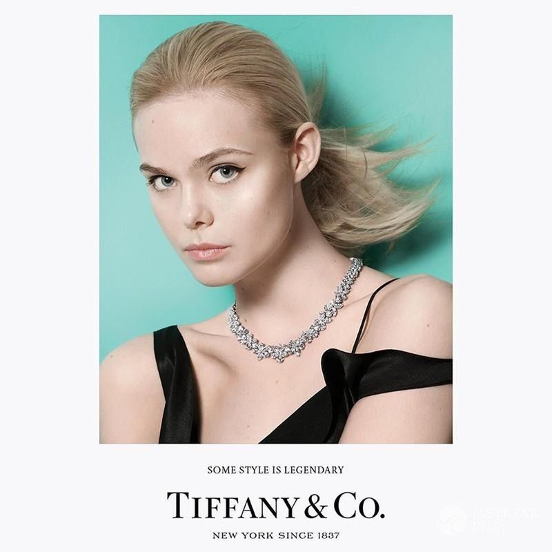 Elle Fanning w kampanii "Legendary Style" biżuterii Tiffany & Co. na 2016 (fot. David Sims / Tiffany & Co.)